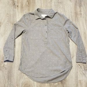 🍒 Sonoma long sleeve button down shirt, grey